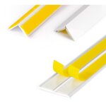 Profilé PVC D'angle 90° (baguette De Coin) 10x40mm - Longueur 1m, Neuf, Pour Finitions