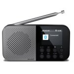 Dr - p520(gy) osaka - radio num�rique portable de pocket avec bluetooth 5. 3, audio mono dab + / fm player ...