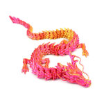 Dragon en cristal articul� de 45 cm, imprim� en 3d. id�al comme jouet anti - stress ou objet de d�coration, ...