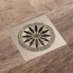 Drain de douche en bronze, carr siphon de sol anti - odeur grille douche pour salle de bain grand calibre ...