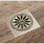Drain de douche carre, laiton drainage de douche 10x10 caniveau de douche salle de bains anti - odeur ...