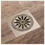 Drain de douche en laiton, carr� siphon de sol anti - odeur grille douche pour salle de bain grand calibre ...