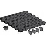 Drainage lin�aire grille plastique h105 jusqu'� 1, 5 tonne a15 set 6m aquer
