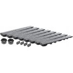 Drainage lin�aire h55 grille galvanis�e jusqu'� 1, 5 tonne a15 set 8m aquer