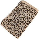 Drap de douche en pur coton 70x140 cm collection leopard beige