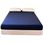 Drap housse, 150 x 200 x 30 cm, pour matelas �pais jusqu'� 30 cm, bleu marine