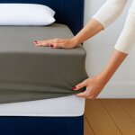 Drap housse 2 en 1 - alse impermable intgre - coloris sable - 90 / 190 - dodo