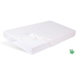 Drap - housse bambou 90x190, 90x200x20, blanc01, matex