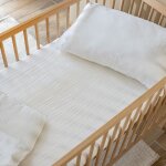 Terre de nuit - drap housse bébé 70x140 gaze de coton blanc noa - noa Terre de nuit - drap housse bébé 70x140 gaze de coton blanc noa - noa