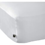Drap housse bonnet 30 cm en bambou uni blanc 160x200 cm Drap housse bonnet 30 cm en bambou uni blanc 160x200 cm