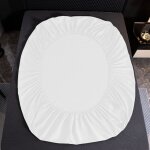 Drap housse coton 180x200 + 25 ecru