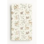 Drap housse en coton pour berceau 120x60 cm - olive bois