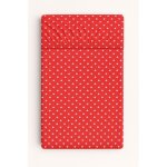 Drap housse en coton pour berceau 140x70 cm - pois rouges