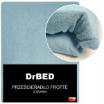 Drap - housse en �ponge 120x200 bleu respirant doux polissage