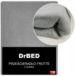 Drap - housse en �ponge respirant 160 x 200 cm �pais durable couleur grise