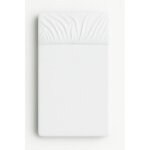 Drap - housse en �ponge pour berceau 140x70cm - blanc