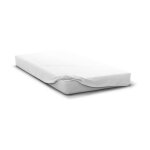 Home linge passion - drap housse hp71772 - 180 x 200 cm + 30 cm bonnet - microfibre - 82 g - blanc