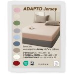 Draps - housses en jersey adapto blanc - coton stretch h30cm - simple, queen, double cm. 120x200 Draps - housses en jersey adapto blanc - coton stretch h30cm - simple, queen, double cm. 120x200