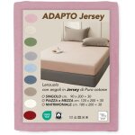 Draps housse jersey adapto rose - coton stretch h30cm - single, queen, double cm. 90x200
