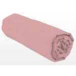 Drap - housse - lovely home - lh71631 - 160x200 + 25 cm - rose