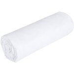 Drap housse percale de coton 80 fils / cm� - 160 x 200 cm - bonnet 30 cm - blanc - charmy de palacio