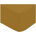 Drap housse percale de coton uni 160 x 200 cm harmonie mordore