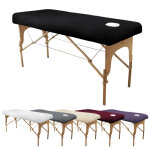 Drap housse de protection en �ponge pour table de massage - confort plus - noir - vivezen