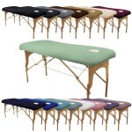 Drap housse de protection en ponge pour table de massage - vert pastel - vivezen