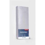 Drap housse satin 160x200 microfibre gris clair