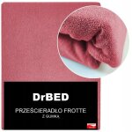 Drap - housse en tissu �ponge 120 x 200, couleur rose, r�sistant et anti - boulochage