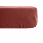 Drap housse uni percale de coton manoir bonnet de 35 cm 80x200 cm Drap housse uni percale de coton manoir bonnet de 35 cm 80x200 cm