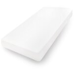 Drap jersey premium avec caoutchouc 110x190, 120x200x30, blanc01, matex