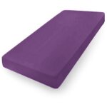 Drap jersey premium avec caoutchouc 180x190, 180x200x20, violet23, matex
