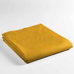 Drap plat lina - 100% coton - certifi� oeko - tex - jaune - 290x180 cm - promo linge