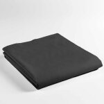 Drap plat lina - 100% coton - certifi oeko - tex - noir - 290x180 cm - promo linge