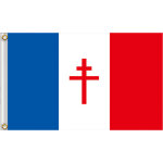 Drapeau france libre grand drapeau france libre 1940 - 1944 - drapeau fran�ais150x90 cm / 5x3 ft parade ...