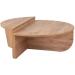Drawer - lot de 2 tables basses en bois - bois foncé - asya Drawer - lot de 2 tables basses en bois - bois foncé - asya
