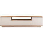 Drawer - meuble tv 3 portes en bois l180cm - beige - fritz