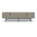 Drawer - meuble tv 4 portes en bois et mtal l200cm - vert amande - vintara