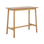 Table de bar 4 personnes en bois h105cm - bois clair - hem