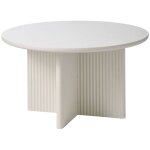 Drawer - table basse ronde en bois 80cm - grge - jura