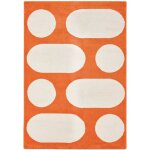 Drawer - tapis vintage � motif rond - 80x140cm - nova