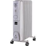 Drexon - ypsos 611200 - radiateur bain d'huile gris clair 2000w - 40. 5x24x54 cm - thermostat mcanique ...