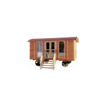 Roulotte épicéa 11m2, en kit, shingle rouge, hébergement ou abri de jardin, 4, 80m x 2, 40m x h 2, 40m ... Roulotte épicéa 11m2, en kit, shingle rouge, hébergement ou abri de jardin, 4, 80m x 2, 40m x h 2, 40m ...