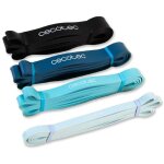 Drumfit power band set set de 4 bandes �lastiques avec diff�rents niveaux de r�sistance 15 kg - 60 kg. ...