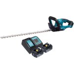 Duh 607 sm2 taille - haies sans fil 18 v 60 cm + 2x batterie 4, 0 ah + chargeur - makita