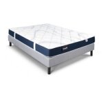 Dunlopillo - magnolia ensemble 140 x 190 - matelas + sommier clair - ep 18 cm - mousse - lattes passives ...