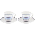 Duo de tasses � expresso rose des vents