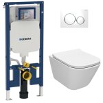 Duofix pack bti - support extra - plat + wc sans bride roca gap + abattant slim, softclose + plaque ...