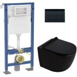 Duofix pack wc b�ti - support autoportant + wc suspendu sans bride ceramia pixl avec abattant softclose ...